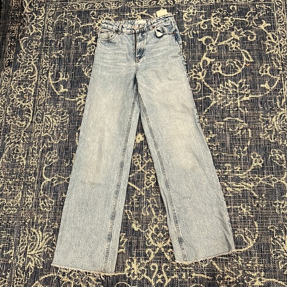 Zara Wide Leg Jeans Size 4 - Picture 2 of 6